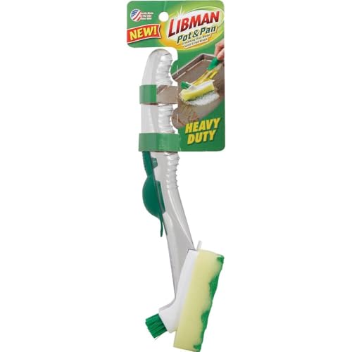Libman Scour Dish Wand with Brush, 2 Pound