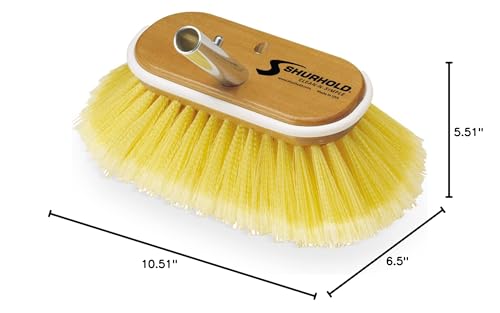 Shurhold 6" Polystyrene Medium Bristle Deck Brush