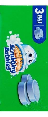 Scrubbing Bubbles Continuous Clean Drop-Ins, Blue Discs, 3 ct, 4.23 oz. - 2 Pack