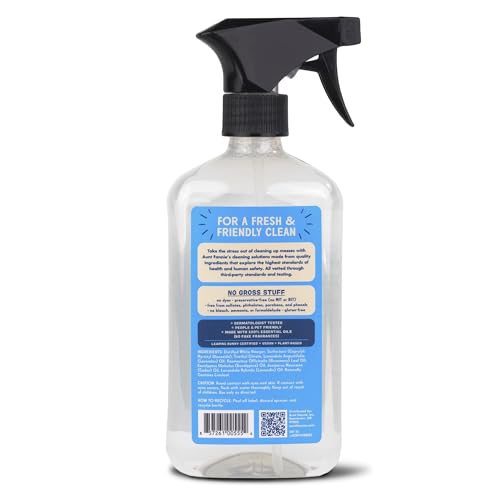 Aunt Fannie's All Purpose Bathroom Cleaner Vinegar Spray for Shower, Tub, Toilet, Tile, Sink and Fixtures, 16.9 Ounces (Pack of 1)