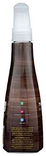 Method Wood Polish, Almond, For Wood Surfaces, Furniture and Cabinets, 14 Ounces (Pack of 1)