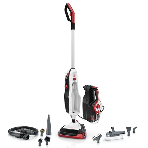 Hoover Steam Complete Pet Steam Mop, Hard Floor Cleaner Machine, 10-in-1 Multipurpose Cleaner Machine, Removable Handheld Steamer, Ideal for Hardwood, Vinyl, Tile, Grout and More