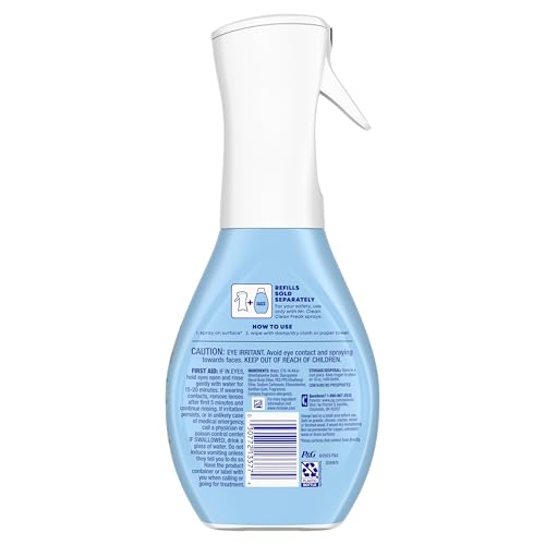 Mr. Clean Clean Freak Foaming Bathroom Surface Cleaner Multi-Surface Spray Starter Kit and Refill Bundle, Grapefruit Scent, 64 fl oz