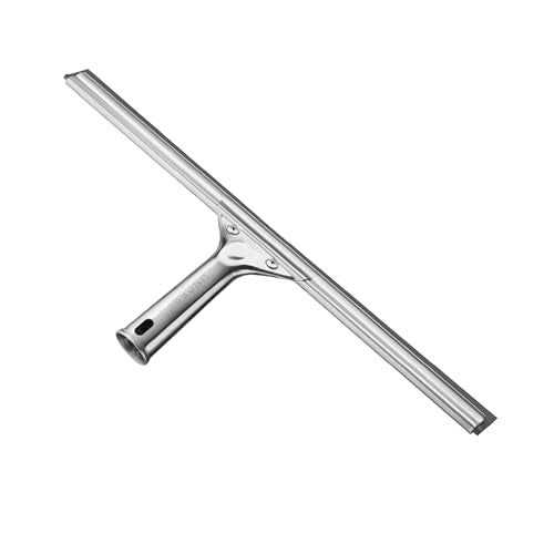 Unger Professional 16” Stainless Steel Window & Glass Cleaning Squeegee - Cleaning Supplies, Heavy Duty Squeegee for Window Cleaning, Streak Free Results