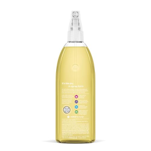 Method All-Purpose Cleaner Spray, Lemon + Freesia - Cuts Grease & Grime on Counters, Glass, Sealed Wood & Floors, for Kitchen & Bathroom, 28 fl oz, 4 pack