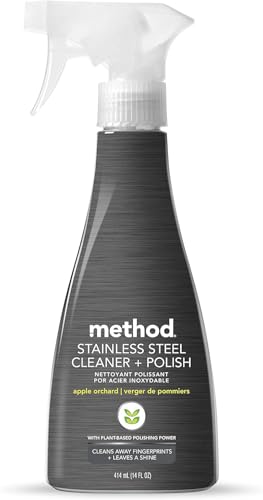 Method Stainless Steel Cleaner + Polish 14 oz Wood Polish, 14 oz. Bundle, 2 ct.
