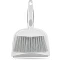 Dust pan, Small Broom and Dustpan Set, Mini Dustpan and Brush Set, Small Hand Broom with Dust Pan for Desk Table Cat Litter - Compact Hand Broom for Kitchen Counter Crumbs, RV Living Essentials (Gray)