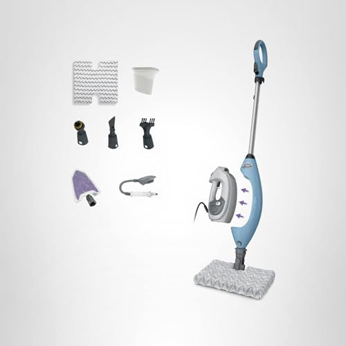 Shark Lift-Away 5-in-1 Steam Mop with Detachable Handheld Steam Cleaner, for Whole Home Cleaning including Sealed Hard Floors, Kitchens, Bathrooms, Upholstery, Cars, Grout & more, Blueberry, S3972BRN