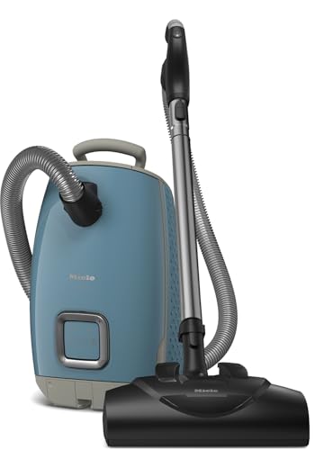 Miele Guard L1 Bagged Canister Vacuum Cleaner with AirClean Filter, Electro Plus Floorhead, AllTeQ Universal Floorhead, LED Display Panel, in Nordic Blue/Space Grey