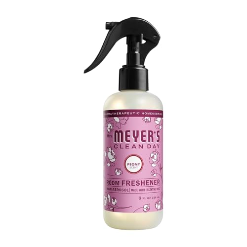 Mrs. MEYER'S Variety, 1 Room Freshener, 8 OZ, 1 Liquid Dish Soap, 16 OZ, 1 Liquid Hand Soap,12.5 OZ, 1 Multi-Surface Cleaner 16 OZ, 1 CT (Peony)