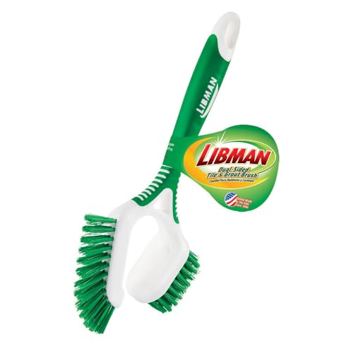 Libman Dual-Sided Tile & Grout Brush | Case of 6