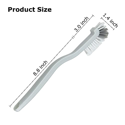 JIANYI Kitchen Scrub Brush, Angle Cleaning Brush, Right Angle Scrub Brushs for Sink Household Dish Pot Pan Edge Corners, Upgraded Stiff Brushes for Small Space Crevice Cleaning with Stiff Bristle