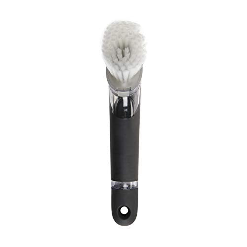 OXO Steel Soap Dispensing Dish Brush, Dish Scrubber