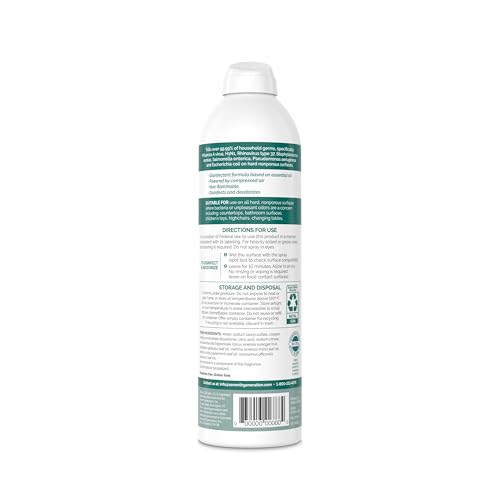 Seventh Generation Disinfecting Spray Cleaner Eucalyptus and Thyme Disinfectant 13.9 oz, Pack of 8