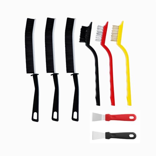 Crevice Cleaning Brush Set, Multifunctional Hard Bristle Brushes, Bathroom, Toilet, Kitchen Sink Dead Corner, Window Gap, Floor Brush, Sink, Cup (8pcs)