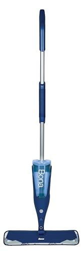 Bona Premium Hardwood Floor Spray Mop System – Durable Aluminum Handle with Secondary Grip and Soft Rubberized Corners to Protect Furniture, Washable Microfiber Pad & Refillable Cartridge