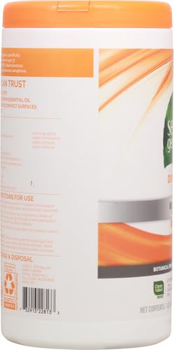 Seventh Generation Disinfecting Multi-Surface Wipes, Lemongrass Citrus Scent, 70 Wipes