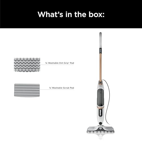 Shark SteamSpot Steam Mop with Steam Blaster Technology, 3 Steam Modes, 2 Washable Pads, XL Removable Water Tank, Lightweight, Steam Cleaner for sealed Hard Floors, Hardwood, Tile, Laminate, S2001