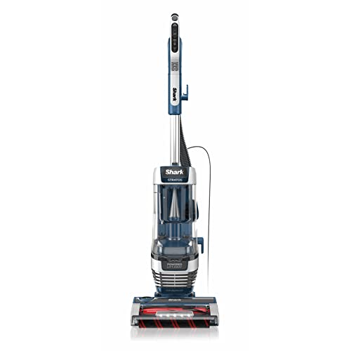 Shark AZ3002 Stratos Upright Vacuum with DuoClean PowerFins, HairPro, Powered Lift-Away, Self-Cleaning Brushroll, & Odor Neutralizer Technology, Navy (Renewed)