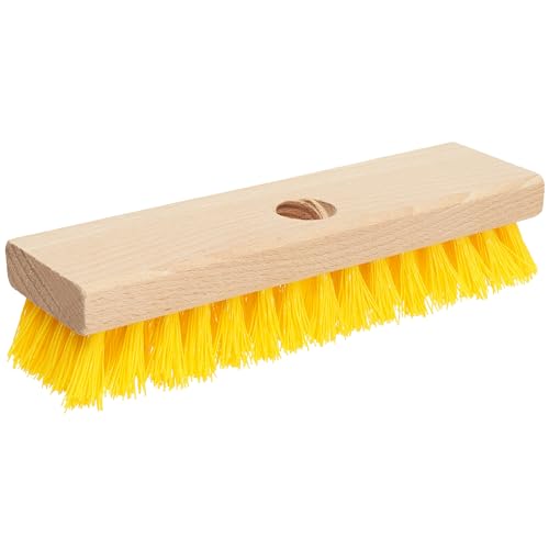 Deck Scrub Brush Head 7.87" - Heavy Duty Concrete & Wooden Deck Scrub Brush With Hard Nylon Bristles