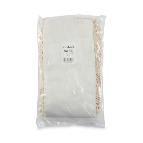 Unisan Boardwalk BWK1336 Industrial Dust Mop Head, Hygrade Cotton, 36w x 5d, White