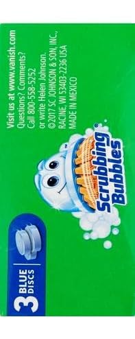 Scrubbing Bubbles Continuous Clean Drop-Ins, Blue Discs, 3 ct, 4.23 oz. - 2 Pack