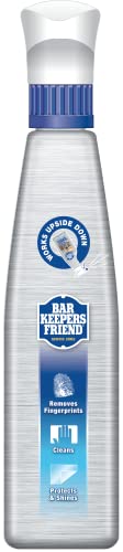 Bar Keepers Friend Stainless Steel Cleaner and Polish Spray (2 x 25.4 oz) Removes Oily Fingerprints, Hard Water Stains, Grime & Food Debris without Scratching or Dulling Appliances & Surfaces
