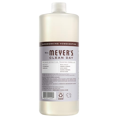 MRS. MEYER'S CLEAN DAY Multi-Surface Cleaner Concentrate, Use to Clean Floors, Tile, Counters, Lavender, 32 fl. oz