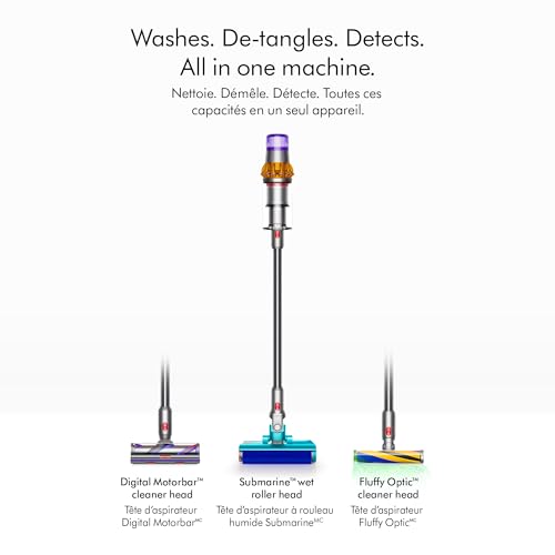 Dyson V15s Detect Submarine Wet Dry Vacuum, Yellow/Nickel