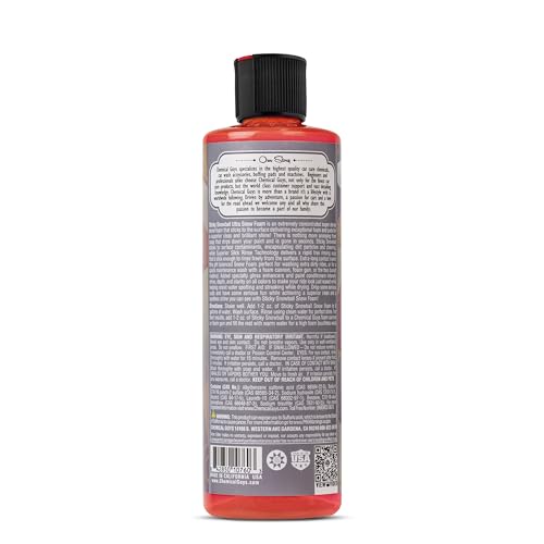 Chemical Guys CWS21516 Sticky Snowball Ultra Snow Foam Car Wash Soap (Works with Foam Cannons or Bucket Washes) Safe for Cars, Trucks, Motorcycles, RVs & More 16 fl oz, Cherry Scent
