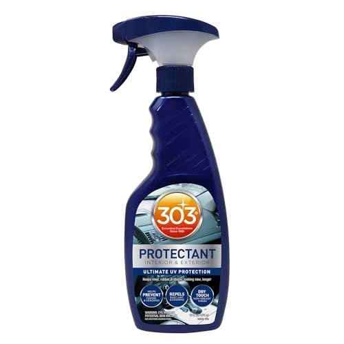 303 Products Automotive Protectant Spray, UV Protection for Car Interior & Exterior – Protects Vinyl, Plastic & Rubber, Repels Dust & Dirt, Matte Finish, 16 oz
