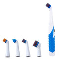 Electric Cleaning Brush with 4 in 1 Multiple Brush Heads,Indoor Household Cordless Motorized Brush for Bathroom Toilet Kitchen Tile Crevice
