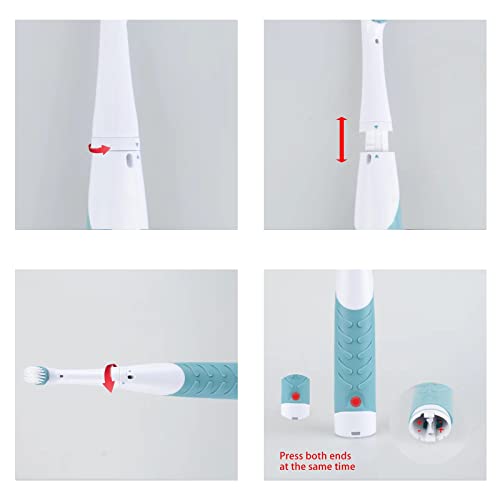 Electric Cleaning Brush with 4 in 1 Multiple Brush Heads,Indoor Household Cordless Motorized Brush for Bathroom Toilet Kitchen Tile Crevice