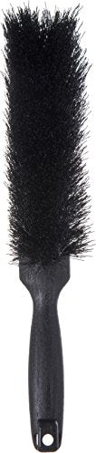 SPARTA Flo-Pac Bench Brush, Small Counter Broom with Handle for Cleaning Smooth Surfaces, 8", Black