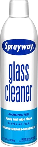 Sprayway Glass Cleaner with Foaming Spray for a Streak-Free Shine for Home and Automotive Use, 19 oz., Pack of 6