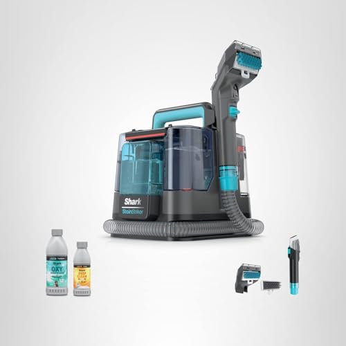 Shark StainStriker | Portable Carpet, Upholstery & Area Rug Cleaner | 2 Tools | Self-Cleaning | Powerful Stain & Odor Remover | Deep Clean & OXY Solutions | Charcoal | PX221BRN