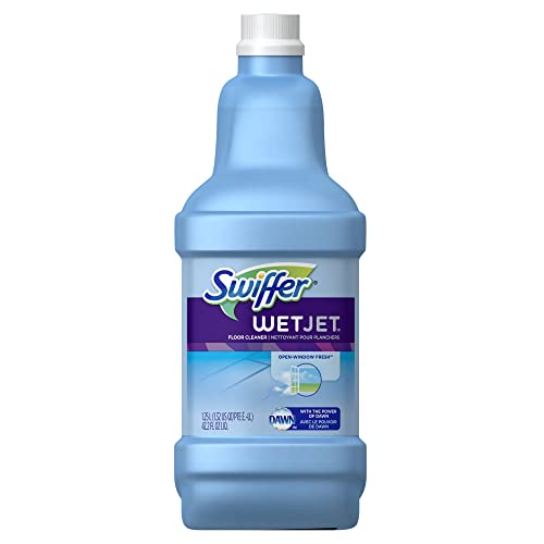 Swiffer FBA_23679CT WetJet Multi Purpose Solution 42.31.25 ozliter, Multicolor, Open Window Fresh Scent, 42.2 Fl Oz