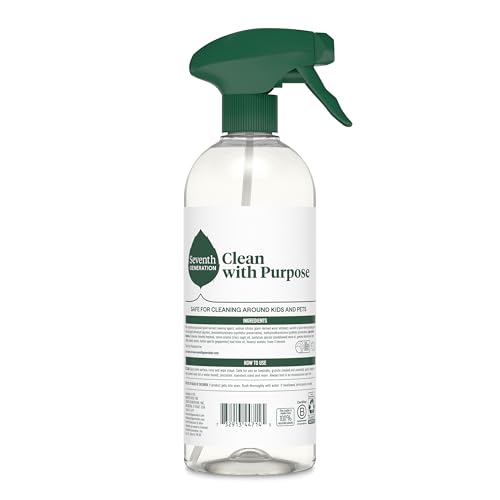 Seventh Generation All Purpose Cleaner, Degreasing Formula, Fresh Morning Meadow Scent, 23 oz (Pack of 4)