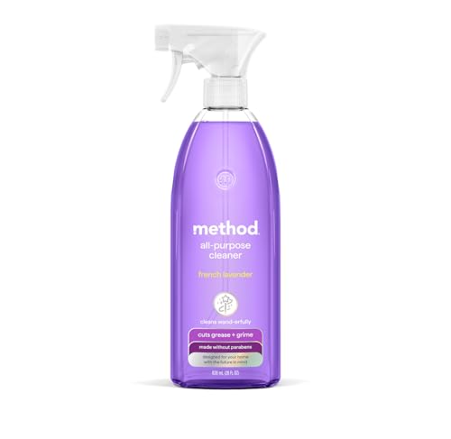 method All-Purpose Cleaner Spray, French Lavender - Cuts Grease & Grime on Counters, Glass, Sealed Wood & Floors, for Kitchen & Bathroom, 28 fl oz