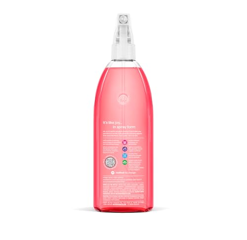 method All-Purpose Cleaner Spray, Pink Grapefruit - Cuts Grease & Grime on Counters, Glass, Sealed Wood & Floors, for Kitchen & Bathroom, 28 fl oz