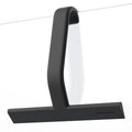 dancemoon JustHang Shower Squeegee for Glass Doors, All-One-Piece Award-Winning Silicone Squeegee with Built-in Hook for Bathroom, Window, Mirror, Tile Wall,Car, Streak-Free Cleaner Tool,10-Inch Black