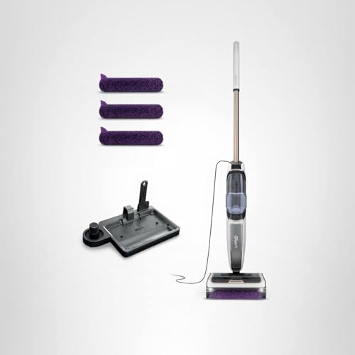 Shark Steam Pickup 3-in-1 Steam Mop Picks Up Debris, Deep Scrubs, & Steam Sanitizes - All At Once, Lightweight Steam Cleaner for Home, Steam Cleaner for Hardwood, Tile & Laminate, White, SD205CCO