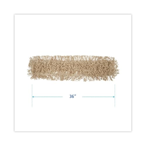 Unisan Boardwalk BWK1336 Industrial Dust Mop Head, Hygrade Cotton, 36w x 5d, White