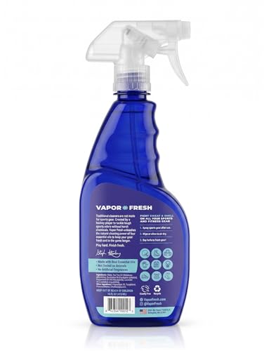 Vapor Fresh Sports Cleaner and Deodorizer - For Boxing Gloves, Sports Pads, Helmets, Gym Bags, Gym Equipment and More - Naturally Powered By Plants, 16 Fl Oz (3-Pack)