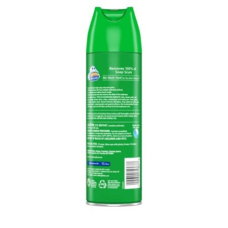 Scrubbing Bubbles Bathroom Grime Fighter Aerosol, Rainshower, 20 Ounces - Pack of 4