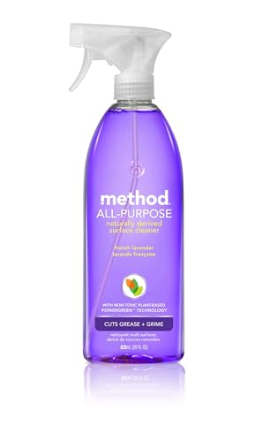 Method All-Purpose Cleaner Spray, French Lavender, Perfect for Most Counters, Tiles and More, 28 Fl Oz, (Pack of 8)