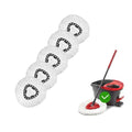 [ 5 Pack ]Mop Heads Replacements, Spin Mop Replacement Head Deep Cleaning Machine Washable and Easy-to-Replace,Spin Mop Refill Replacement Head 100% Microfiber,Mop Head Compatible with O Ceda EasyWrin