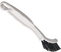 SPARTA Flo-Pac Grout Brush with Nylon Bristles, Scrubber with Handle for Bathroom and Kitchen Tile, 8", White