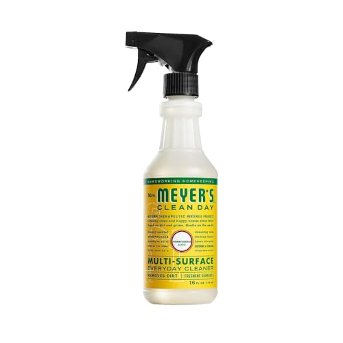 Mrs. MEYER'S Clean Day Honeysuckle Scent Variety, 1 Room Freshener 8 OZ, 1 Liquid Dish Soap 16 OZ, 1 Liquid Hand Soap 12.5 OZ, 1 Multi-surface Cleaner 16 OZ, Honeysuckle, 1 CT