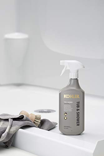KOHLER K-EC23732-NA Tub and Shower Cleaner, Bathroom Cleaner, Restores Acrylic, Tile, Enameled cast iron, Lithocast, Residue Free, 28 FL Oz